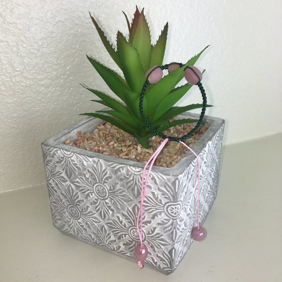 Handmade Chinese Knotting Bracelet W/ Glass Beads - Picture 6 of 8